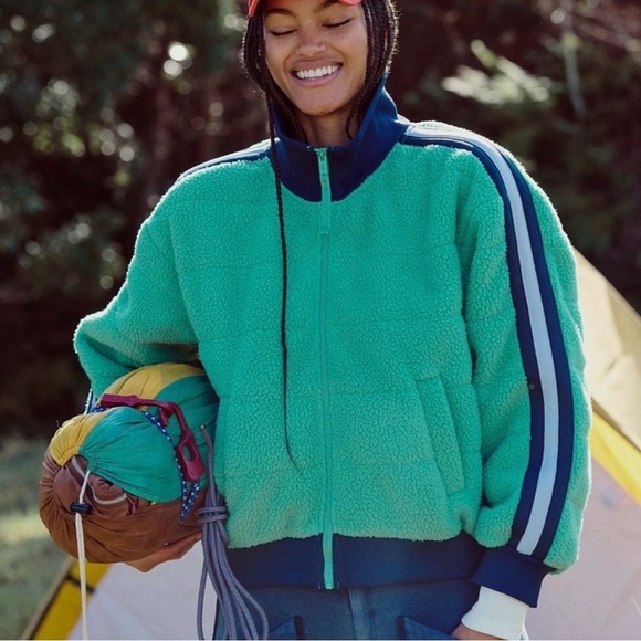Jackets & Blazers - Free People Movement Fleecy Sherpa Scrunchy Pippa Jacket l